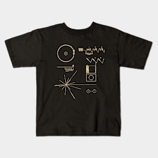 NASA Voyager Golden Record Graphics Kids T-Shirt